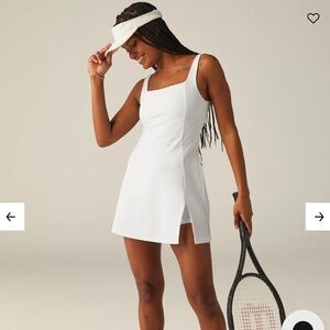 NWT Beyond Yoga White Spacedye court Appeal Athletic Mini Dress Medium